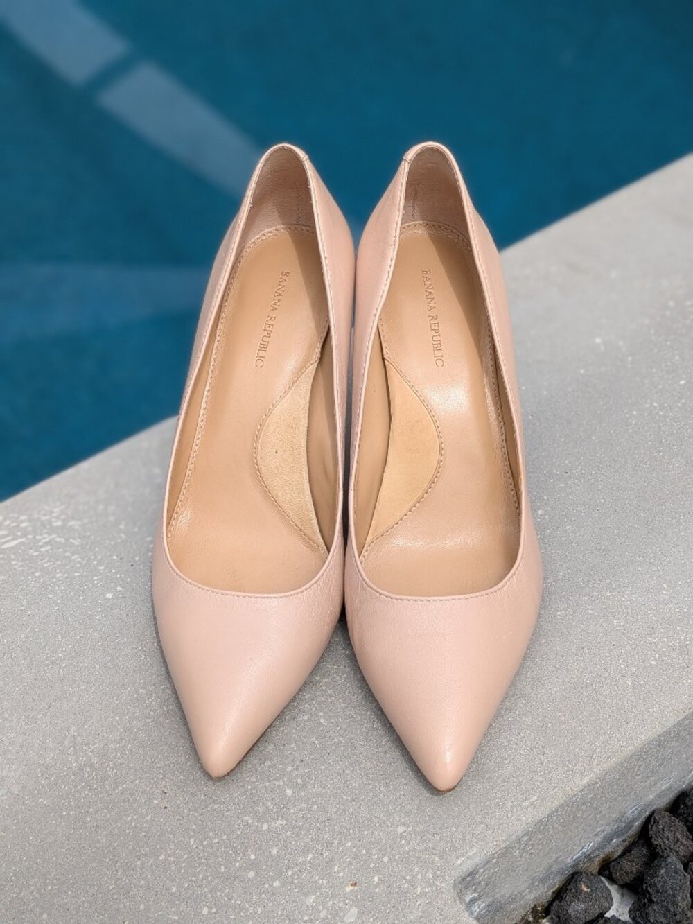Banana Republic Nude Stiletto Heels 7.5